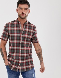 Красная рубашка в клетку с короткими рукавами River Island-Красный