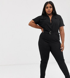 Свободный комбинезон Pink Clove-Черный