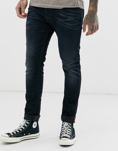 Темные узкие джинсы-морковки Diesel - Tepphar-X (0679R)-Синий