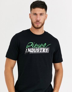Черная футболка с логотипом Diesel T-Just-BX2-Черный
