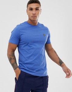 Синяя футболка с логотипом Lyle & Scott-Синий