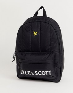 Черный рюкзак с логотипом Lyle & Scott