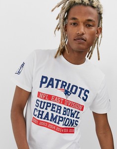 Белая футболка с принтом New Era NFL New England Patriots-Белый