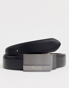 Двухсторонний ремень с планкой French Connection-Черный