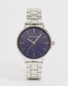 Серебристые часы-браслет ASOS DESIGN-Серебряный