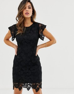 Кружевное облегающее платье AX Paris-Черный