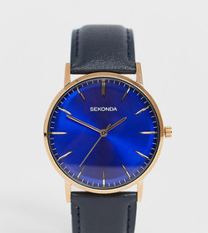 Черные часы с кожаным ремешком Sekonda эксклюзивно для ASOS-Черный