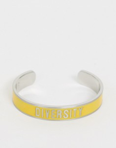 Браслет со словом \Diversity\" Benetton diversity collection-Желтый