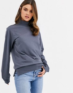 Серый легкий свитшот ASOS DESIGN