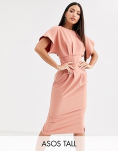 Платье-футляр миди ASOS DESIGN Tall-Розовый
