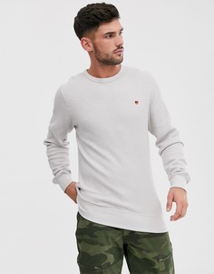 Бежевый структурированный премиум-свитшот с круглым вырезом Jack & Jones