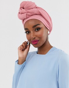 Большой однотонный платок розового цвета ASOS DESIGN-Розовый