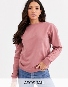 Свитшот из органического хлопка ASOS DESIGN Tall - fawn-Розовый