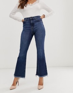 Расклешенные джинсы с завышенной талией J Brand Julia-Синий