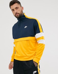 Тканая куртка через голову желтого и темно-синего цветов Nike-Желтый
