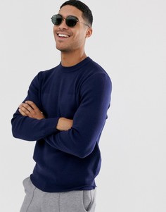 Джемпер с круглым вырезом Lacoste-Темно-синий