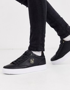 Черные кроссовки с логотипом SikSilk-Черный