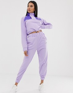 Спортивный костюм со свитшотом и джоггерами ASOS DESIGN-Фиолетовый