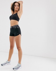 Черные шорты с перекрестом Nike Pro Training-Черный