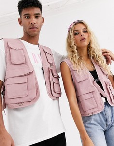 Розовый жилет Reclaimed Vintage Unisex
