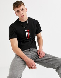 Черная футболка с вышивкой Parlez Sinclar-Черный