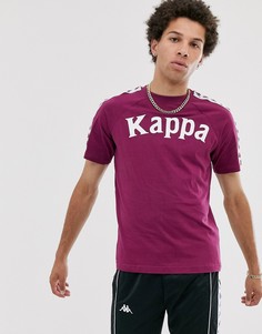 Бордовая футболка с логотипом Kappa 222 Banda Balima-Красный
