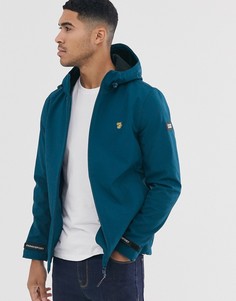 Синяя мягкая куртка с капюшоном Farah - Leyland-Синий