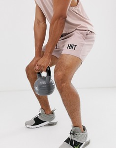 Розовые шорты с логотипом HIIT - core-Розовый