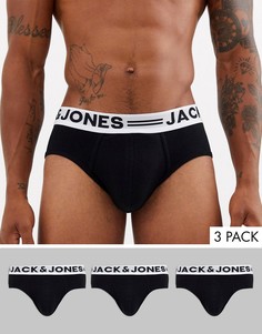 Набор из 3 черных трусов Jack & Jones-Черный