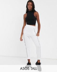 Черный кроп-топ без рукавов с высоким воротником ASOS DESIGN TALL