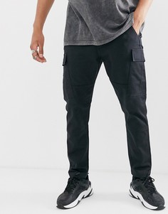Суженные книзу черные брюки-карго Levis - lo-ball 502 (caviar)-Черный Levis®