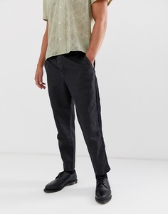 Суженные книзу укороченные брюки AllSaints-Черный