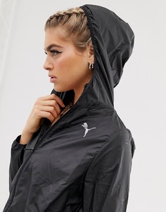 Черная ветровка с капюшоном Puma ignite-Черный