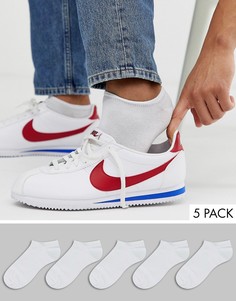 Набор из 5 пар белых спортивных носков ASOS DESIGN - Скидка-Белый