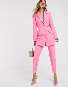 Элегантные облегающие брюки ASOS DESIGN-Розовый