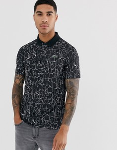 Футболка-поло с логотипом Lacoste-Черный