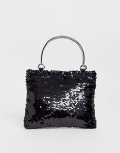 Черная маленькая сумка с пайетками Glamorous-Мульти