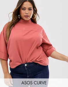 Oversize-топ ASOS DESIGN Curve-Бесцветный