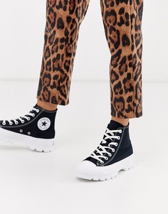 Черные высокие кеды на массивной подошве Converse Chuck Taylor-Черный