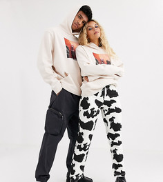 Худи с фотографическим принтом COLLUSION Unisex-Белый