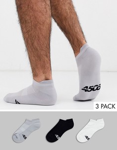 Набор из 3 пар спортивных носков с антибактериальной обработкой ASOS 4505-Мульти