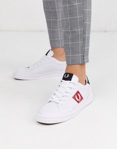 Белые кожаные кроссовки Fred Perry Deuce-Белый