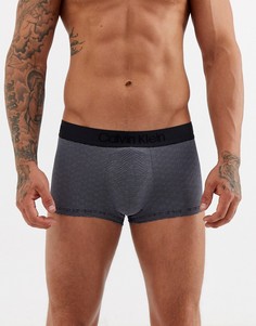 Боксеры-брифы с заниженной талией и геометрическим принтом Calvin Klein-Черный