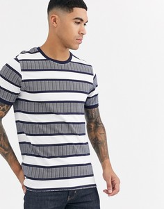 Синяя футболка в полоску Jack & Jones Core-Синий