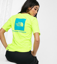 Желтая футболка бойфренда с логотипом The North Face Red Box эксклюзивно для ASOS-Желтый