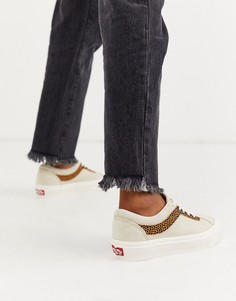 Кроссовки с гепардовым принтом Vans Bold NI-Кремовый
