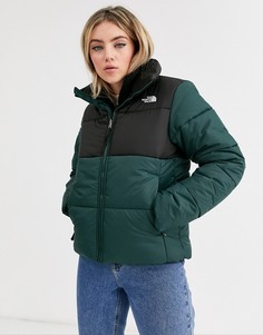 Зеленая дутая куртка The North Face Saikuru-Зеленый