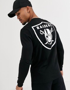 Лонгслив от комплекта с принтом на спине ASOS DESIGN-Черный