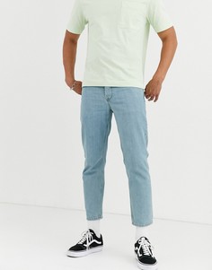 Светлые жесткие джинсы ASOS DESIGN-Синий