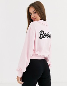 Свитер с воротником-стойкой ASOS DESIGN Barbie-Розовый